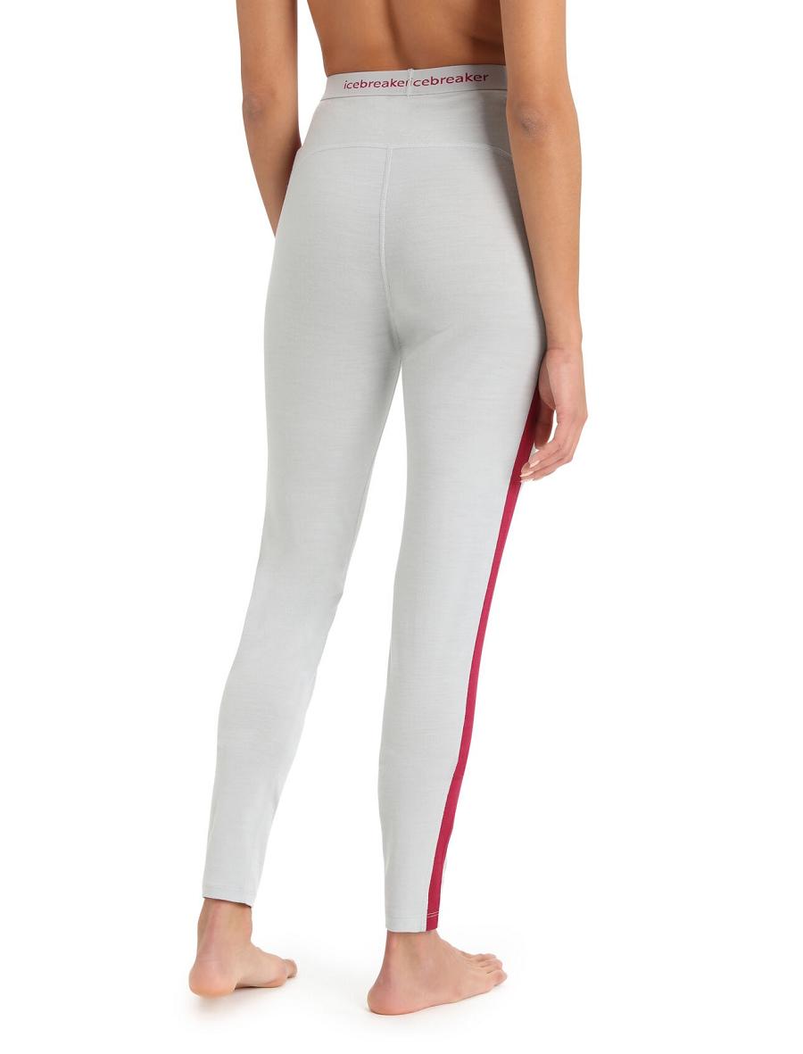 Ether / Cherry Women's Icebreaker Merino 200 Sonebula Thermal Leggings One Piece & Sets | USA 1781EBCX